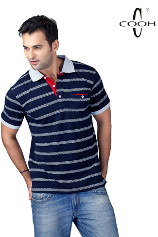 The Aztec Stripe Printed Polo