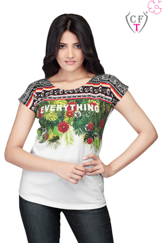 Floral Aztec Print T-shirt